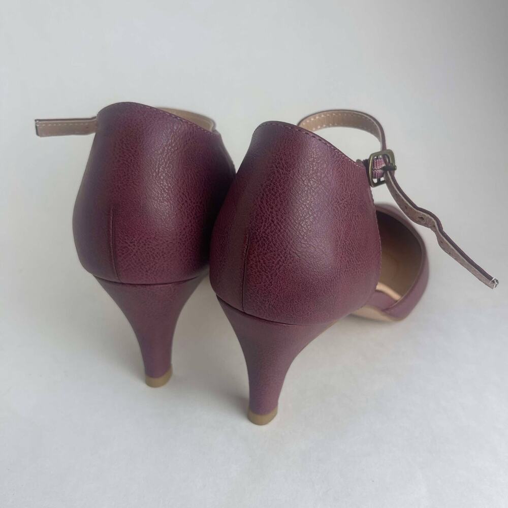 Journee Collection Womens Tru Comfort Foam Bettie Pump Wine Size‎ 10 New No Box - Picture 8 of 9